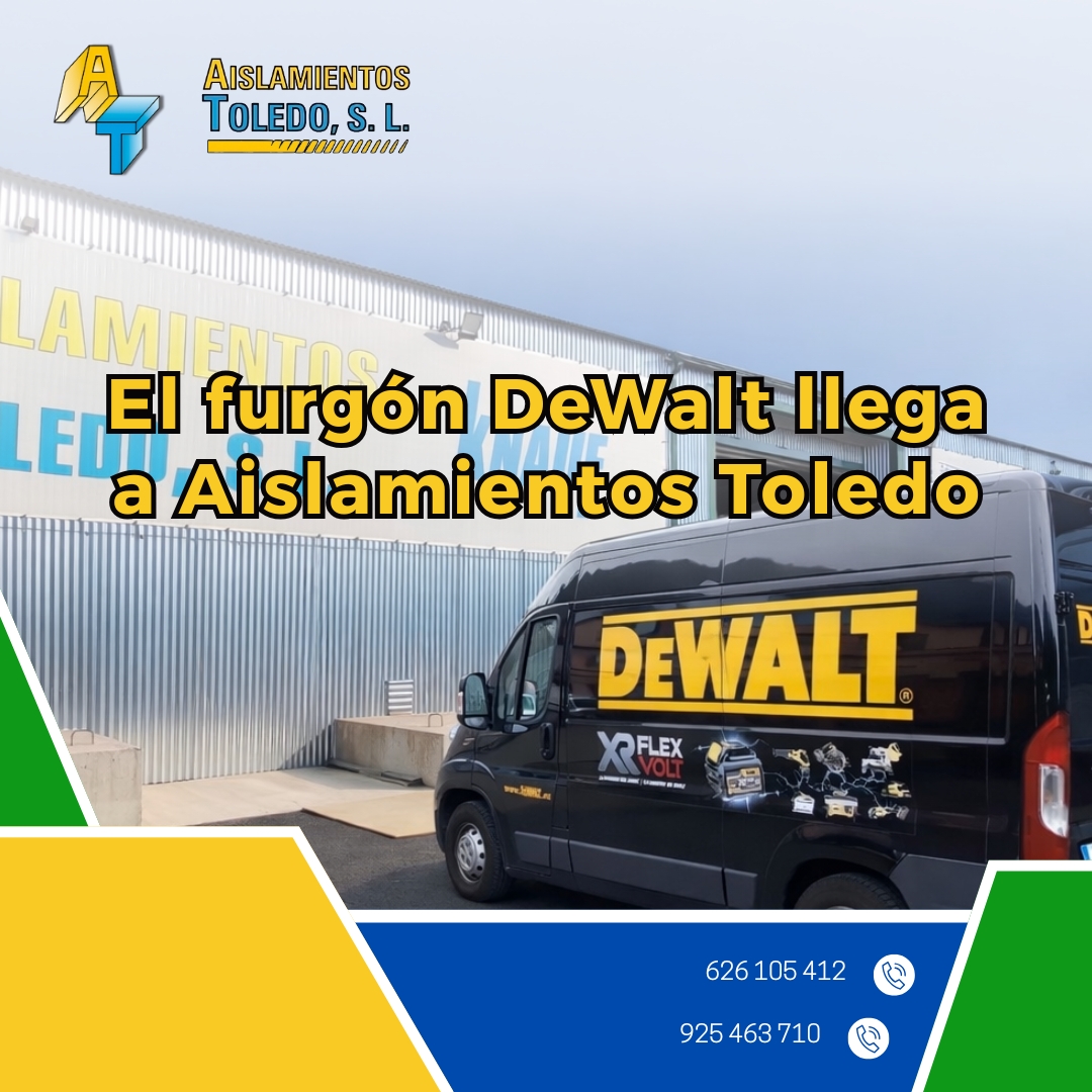 El furgón DeWalt visita Aislamientos Toledo