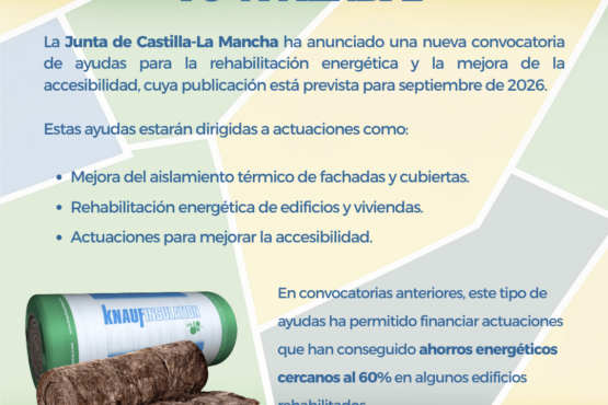 Castilla-La Mancha prepara una nueva convocatoria de ayudas para la rehabilitación energética de viviendas